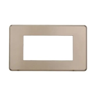 Placca 4 Moduli Bticino Axolute Compatibile Slim Titanio...