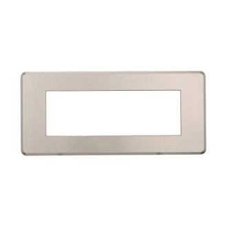 Placca 6 Moduli Bticino Axolute Compatibile Slim Titanio...
