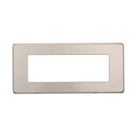 Placca 6 Moduli Bticino Axolute Compatibile Slim Titanio Serie Moon