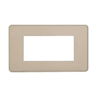 Placca 4 Moduli Bticino Axolute Compatibile Slim Sabbia...