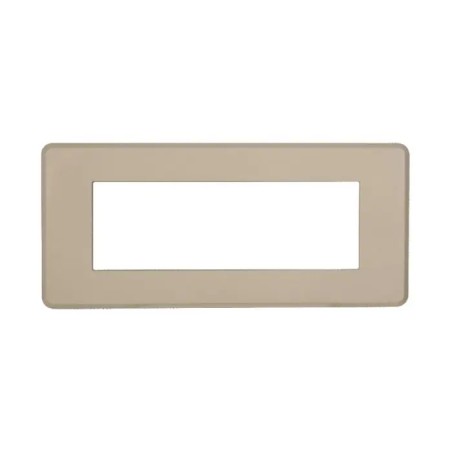 Placca 6 Moduli Bticino Axolute Compatibile Slim Sabbia Serie Moon
