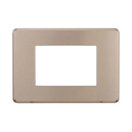 Placca 3 Moduli Bticino Axolute Compatibile Slim Bronzo Serie Moon
