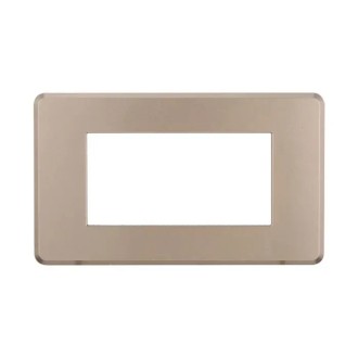 Placca 4 Moduli Bticino Axolute Compatibile Slim Bronzo...