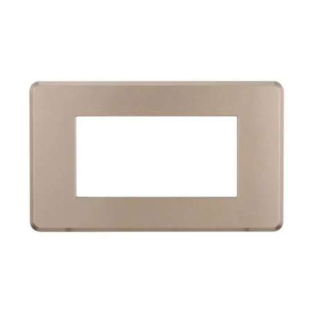 Placca 4 Moduli Bticino Axolute Compatibile Slim Bronzo Serie Moon