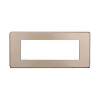 Placca 6 Moduli Bticino Axolute Compatibile Slim Bronzo...