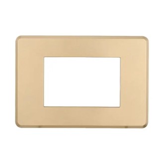 Placca 3 Moduli Bticino Axolute Compatibile Slim Oro...