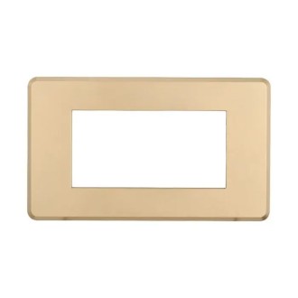 Placca 4 Moduli Bticino Axolute Compatibile Slim Oro...