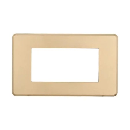 Placca 4 Moduli Bticino Axolute Compatibile Slim Oro Serie Moon
