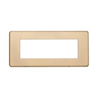 Placca 6 Moduli Bticino Axolute Compatibile Slim Oro...