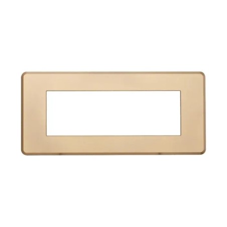 Placca 6 Moduli Bticino Axolute Compatibile Slim Oro Serie Moon