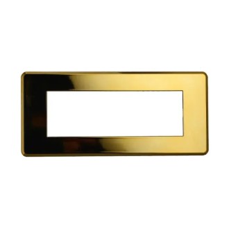 Placca 6 Moduli Bticino Axolute Compatibile Slim Oro...