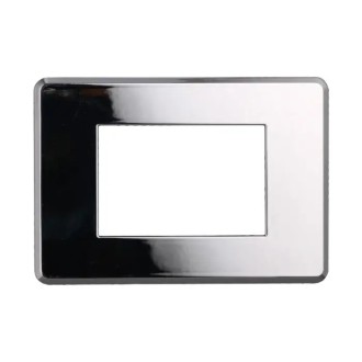 Placca 3 Moduli Bticino Axolute Compatibile Slim Cromato...