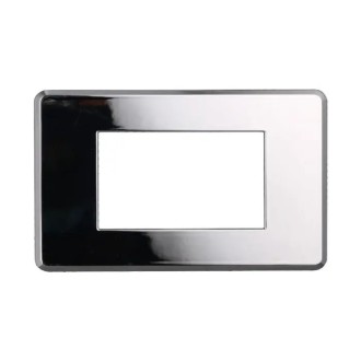 Placca 4 Moduli Bticino Axolute Compatibile Slim Cromato...