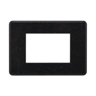 Placca 3 Moduli Bticino Axolute Compatibile Slim Nero...