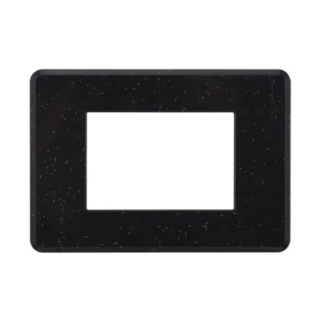Placca 3 Moduli Bticino Axolute Compatibile Slim Nero Brillante Serie Moon