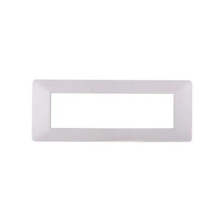 Placca 7 Moduli Vimar Plana Compatibile Plastica Bianco