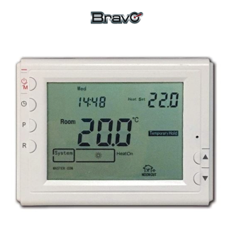 Cronotermostato Digitale Settimanale Con Display Lcd 3,8"