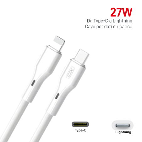 Cavo Dati e Ricarica TYPE-C a LIGHTING 27W 1mt