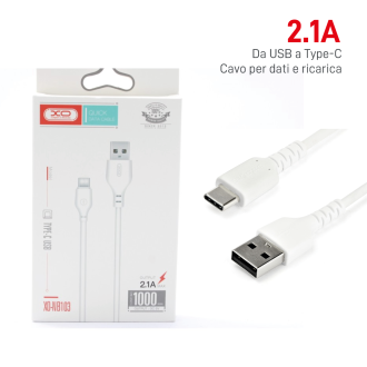 Cavo Dati e Ricarica USB a Type-C 2.1A 1mt