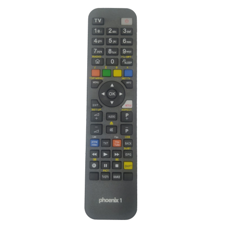 Telecomando programmabile a 1 banco di memoria per TV, DTT, VCR o DVD