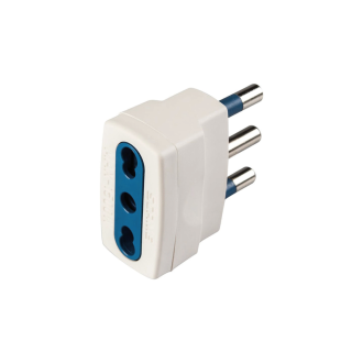 Adattatore Semplice Presa Bipasso 10/16A 2P+T Spina 16A 2P+T