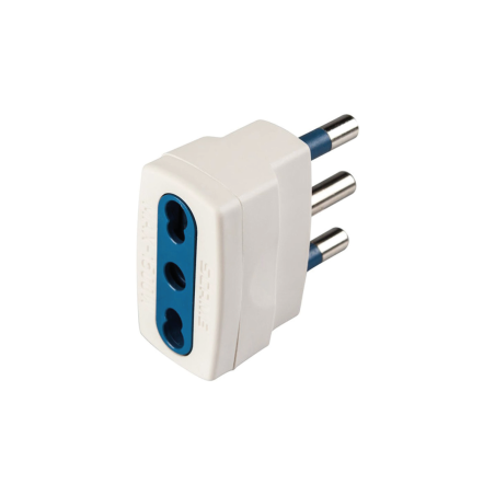 Adattatore Semplice Presa Bipasso 10/16A 2P+T Spina 16A 2P+T