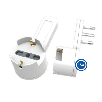 Presa Salvaspazio P40 16A Universale Standard Italiano 2P...