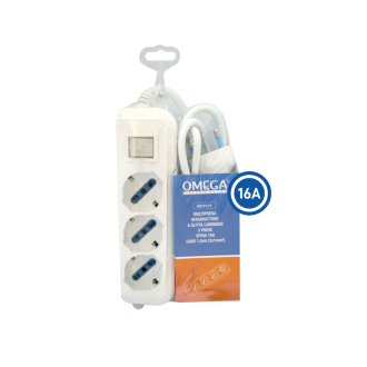 Multipresa 3 Prese Universali P40 Bipasso/Schuko 10/16A...