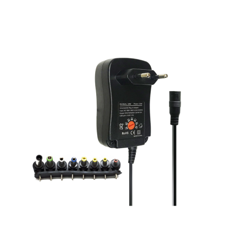 Alimentatore Caricabatterie Universale Regolabile da 3V a 12V 30W
