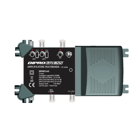 Centralino Amplificatore TV Multibanda 5G 45dB