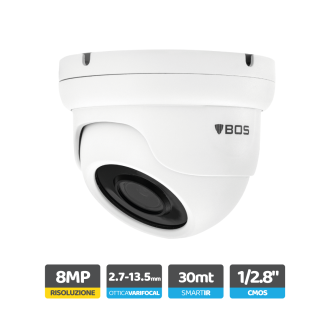 Telecamera Dome 4in1, 4K, Autofocus 2.7-13.5mm