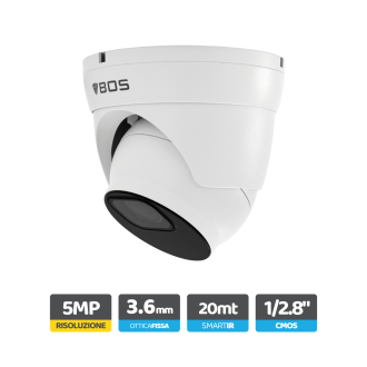 Telecamera Dome 4in1, 5MP, ottica 3.6mm