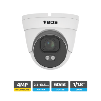 Telecamera Dome IP, 4MP, Autofocus 2.7 -13.5 mm, analisi...