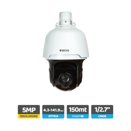 Telecamera Speed Dome IP, 5MP, x33