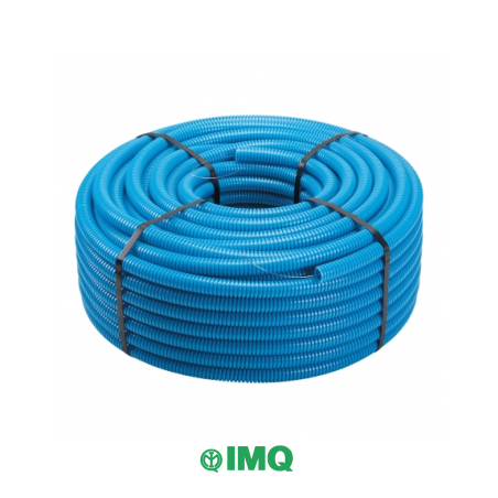 Tubo Corrugato Azzurro 25mm - Bobina 50 metri