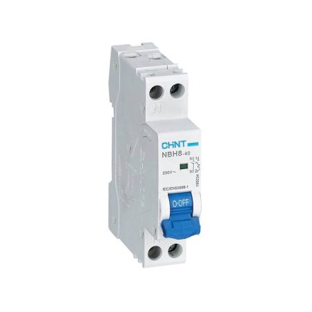 Interruttore Magnetotermico NBH8-40 1P+N 16A 4,5kA C 1 Modulo