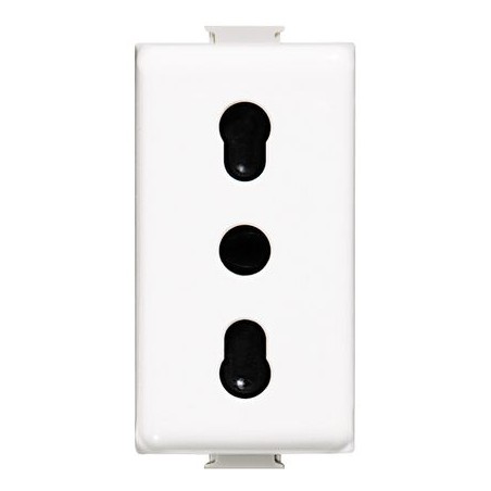 Presa bipasso 10/16 A - 250Vac 2P+T standard italiano