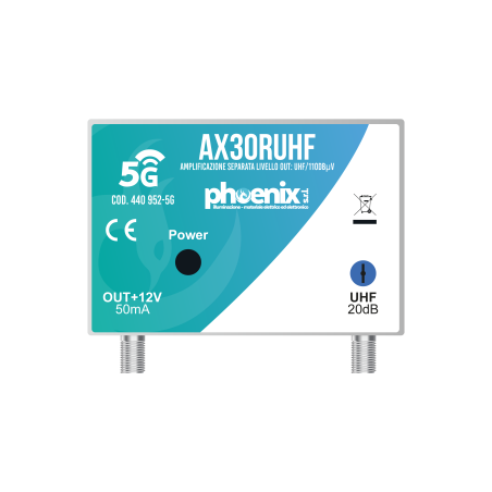 Amplificatore da palo 1UHF 30dB CH2148 5G