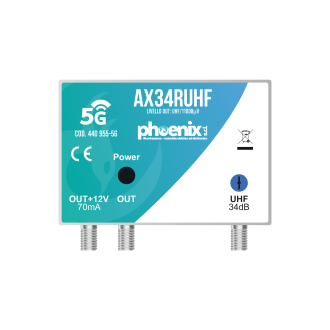 Amplificatore da palo 1UHF 34dB CH21-48 2OUT 5G