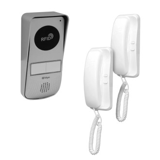 Kit Citofono Mono / Bifamiliare 2 fili 2 cornette...