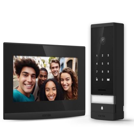 Videocitofono Extel Open 3K 7" con tastiera integrata ad alta risoluzione
