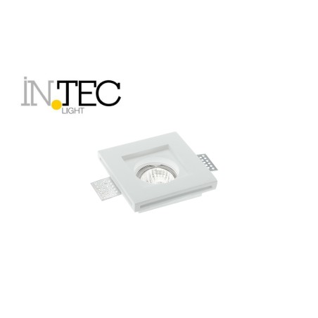 Incasso in gesso verniciabile quadrato GU10