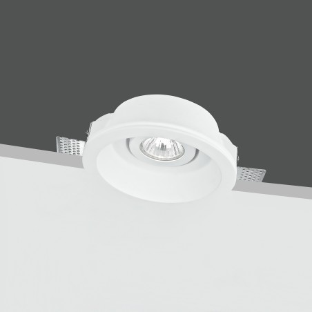 Incasso in gesso verniciabile rotondo orientabile GU10