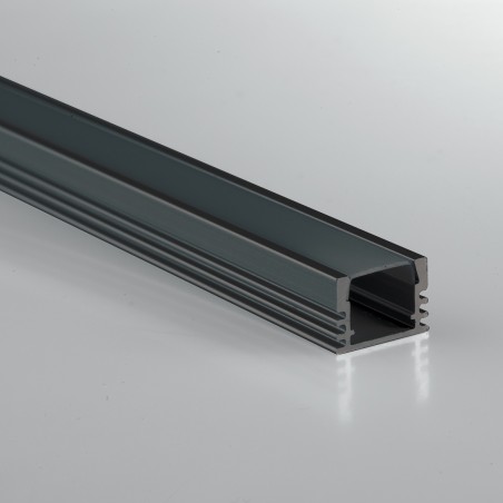 Profilo In Alluminio Roma Nero 2 MT