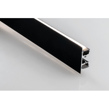 Profilo In Alluminio Nero Doppia Emissione 2 MT