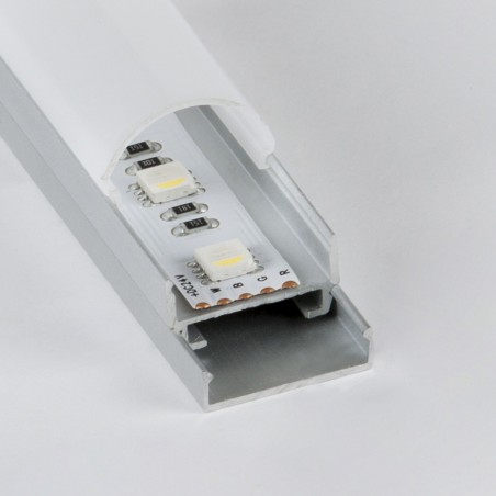 Profilo In Alluminio Curvo Per Strip Led 19x19 IP20