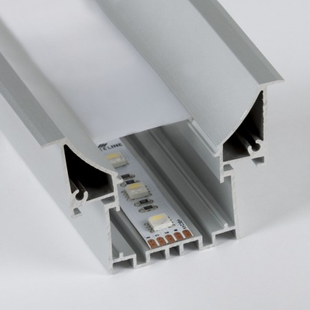 Profilo In Alluminio Incasso Per Strip Led 65x45 IP20