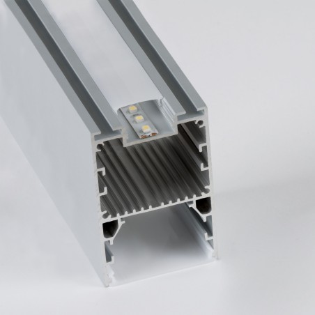 Profilo In Alluminio Doppia Illuminazione Per Strip LED 50x74 IP20