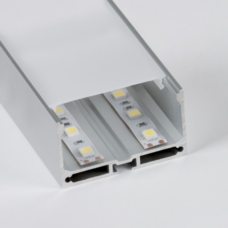 Profilo In Alluminio Sospensione Per Strip LED 55x32 IP20