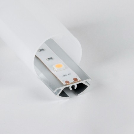 Profilo In Alluminio Diffusore Circolare Per Strip LED 30x30 IP20